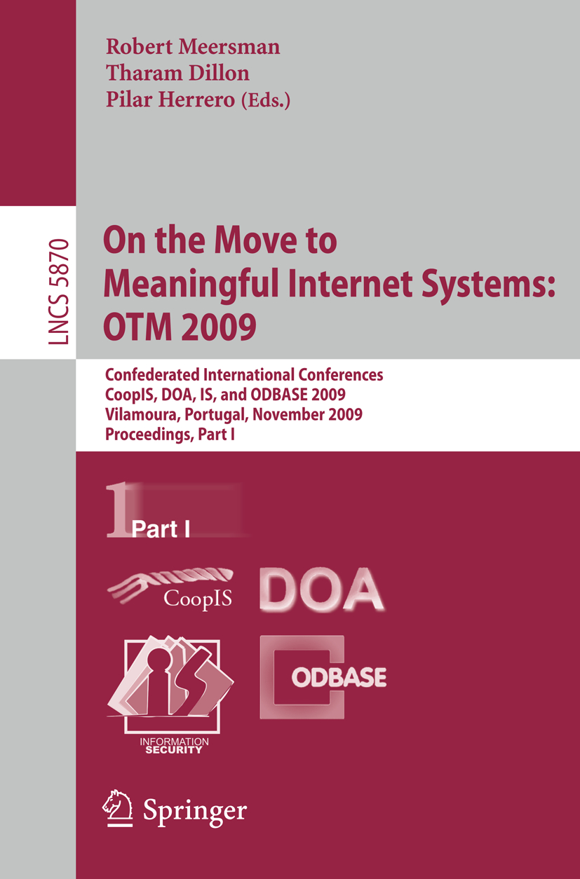 Produktbild: On the Move to Meaningful Internet Systems: OTM 2009