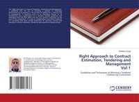 Produktbild: Right Approach to Contract Estimation, Tendering and Management Vol.1