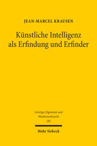 Produktbild: Krausen, J: K&uuml;nstliche Intelligenz als Erfindung und Erfinde