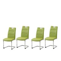 Produktbild: HTI-Living Schwingstuhl DannyC PU Gr&uuml;n 4er Set Schwingstuhl DannyC PU Gr&uuml;n 4er Set