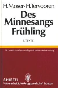 Produktbild: Des Minnesangs Fr&uuml;hling Band I: Texte