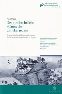 Produktbild: Der strafrechtliche Schutz des Urheberrechts.