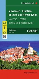 Produktbild: freytag & berndt Stra&szlig;enkarte Slowenien - Kroatien - Bosnien und Herzegowina 1:500.000