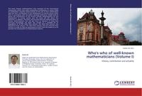 Produktbild: Who's who of well-known mathematicians (Volume I)