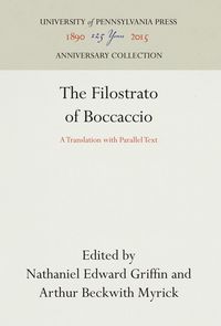 Produktbild: The Filostrato of Boccaccio