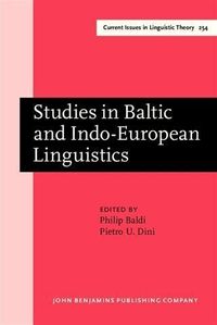 Produktbild: Studies in Baltic and Indo-European Linguistics