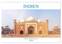 Produktbild: Indien - Imposant und Eindrucksvoll (Wandkalender 2026 DIN A3 quer), CALVENDO Monatskalender