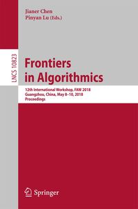 Produktbild: Frontiers in Algorithmics