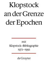 Produktbild: Klopstock an der Grenze der Epochen