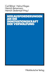 Produktbild: Herausforderungen an die Innovationskraft der Verwaltung