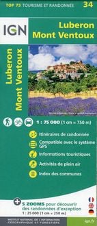 Produktbild: Lub&eacute;ron Mont-Ventoux 1:75 000