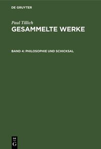 Produktbild: Philosophie und Schicksal