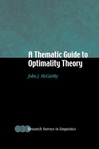 Produktbild: A Thematic Guide to Optimality Theory
