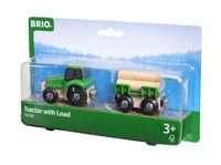 BRIO - Traktor mit Holz-Anhänger