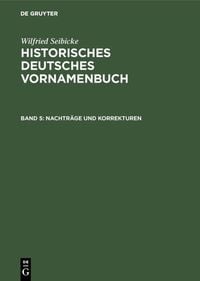 Produktbild: Nachtr&auml;ge und Korrekturen