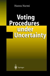 Produktbild: Voting Procedures under Uncertainty