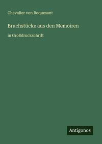 Produktbild: Bruchst&uuml;cke aus den Memoiren