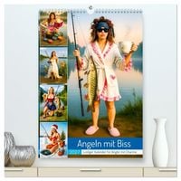 Produktbild: Angeln mit Biss - Lustiger Kalender f&uuml;r Angler mit Charme (hochwertiger Premium Wandkalender 2027 DIN A2 hoch), Kunstdruck in Hochglanz