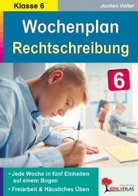 Produktbild: Wochenplan Rechtschreibung / Klasse 6