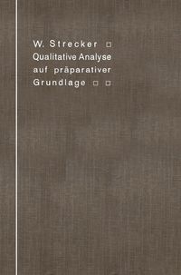 Produktbild: Qualitative Analyse auf pr&auml;parativer Grundlage