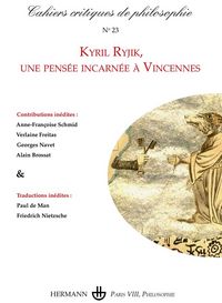 Produktbild: Cahiers critiques de philosophie n&deg; 23