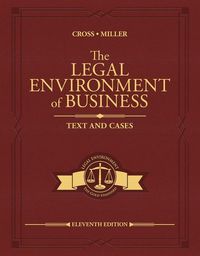 Produktbild: Cross, F: Legal Environment of Business