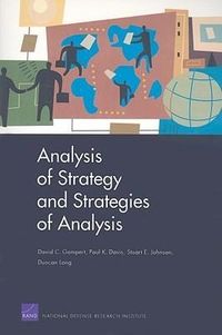 Produktbild: Analysis of Strategy and Strategies of Analysis