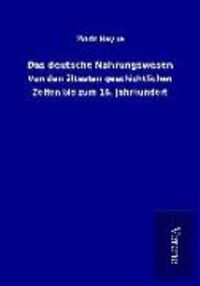 Produktbild: Das deutsche Nahrungswesen