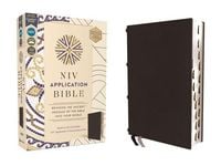 Produktbild: NIV Application Bible, Genuine Leather, Calfskin, Black, Red Letter, Thumb Indexed, Comfort Print