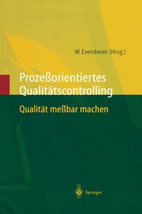 Produktbild: Proze&szlig;orientiertes Qualit&auml;tscontrolling