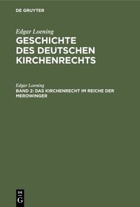 Produktbild: Das Kirchenrecht im Reiche der Merowinger