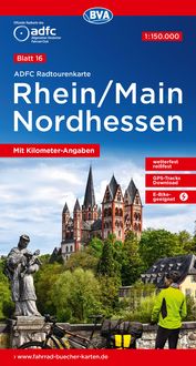 Produktbild: BVA ADFC Radtourenkarte Rhein/Main Nordhessen 1:150.000