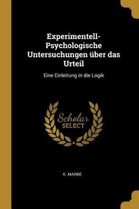 Produktbild: Experimentell-Psychologische Untersuchungen &uuml;ber das Urteil