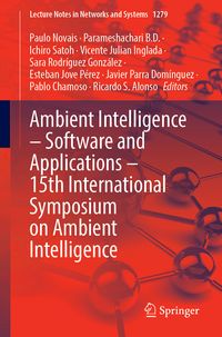 Produktbild: Ambient Intelligence &ndash; Software and Applications &ndash; 15th International Symposium on Ambient Intelligence
