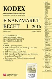 Produktbild: KODEX Finanzmarktrecht 2016 (f. &Ouml;sterreich). Bd.1