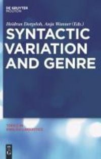 Produktbild: Syntactic Variation and Genre