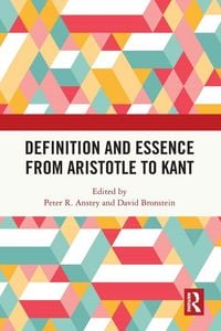 Produktbild: Definition and Essence from Aristotle to Kant