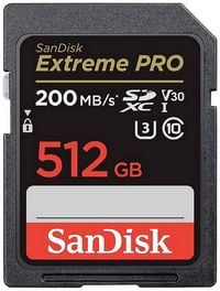 Produktbild: SanDisk Extreme PRO SDXC-Karte 512GB Class 10 UHS-I sto&szlig;sicher, Wasserdicht