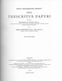 Produktbild: Two Theocritus Papyri