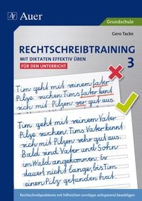 Produktbild: Rechtschreibtraining: Mit Diktaten effektiv &uuml;ben 3