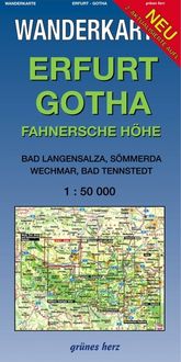 Wanderkarte Erfurt, Gotha 1:50.000