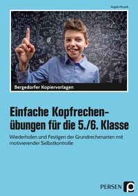 Produktbild: Einfache Kopfrechen&uuml;bungen f&uuml;r die 5./6. Klasse
