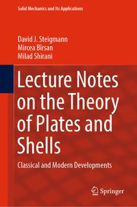 Produktbild: Lecture Notes on the Theory of Plates and Shells