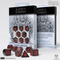 Produktbild: Q-Workshop QWO97713 - Game of Thrones, Targaryen Dice Set, 8-teilig