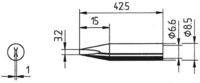 Produktbild: Ersa 842 ED L&ouml;tspitze Mei&szlig;elform Spitzen-Gr&ouml;&szlig;e 3.2mm Inhalt 1St.