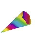 Produktbild: URSUS Schult&uuml;ten 3D-Schult&uuml;ten Regenbogen, H&ouml;he 41 cm, Durchmesser 15 cm, 5er Set