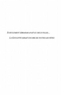 Produktbild: Si seulement abraham avait eu deux filles... - la goulette s