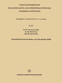 Produktbild: Zerspanbarkeit hochwarmfester und nichtrostender St&auml;hle