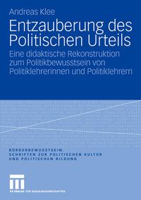 Produktbild: Entzauberung des Politischen Urteils