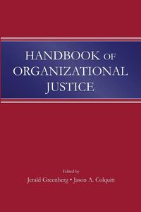 Produktbild: Handbook of Organizational Justice